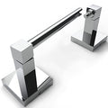 Ruacq Toilet Paper Holder Chrome Double Post Pivoting Square Tissue Holders Roll Holder Hangers Toilet Paper Stand Stainless Steel and Zinc Alloy Modern Wall Mounted - color: Chrome, size: Square