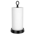 KASUNTO Paper Towel Holder (with Heavy Weighted Base) Steel Paper Holder countertop，Black Paper Towel Holder for Kitchen Countertops, Bars & Dining Tables,Fits Standard & Jumbo Rolls, Matte Black - color: Matte Black