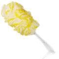PPHAO - Back Bath Brush - Long Handle Shower Scrubber - Yellow Loofah Exfoliating Body Scrubber for Men and Women - 1 Pack - style: Yellow