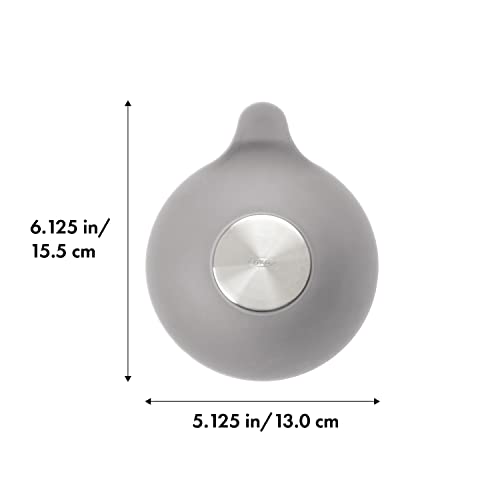 OXO Good Grips Silicone/Stainless Steel Tub Stopper, Grey