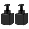 UUJOLY Foaming Soap Dispenser, 9oz Refillable Pump Bottle Plastic for Liquid Soap, Shampoo, Body Wash, 2 Pcs, Black - size: 2 Pack/9oz