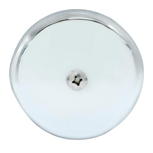Chrome Single Hole Bathtub Drain Overflow Face Plate, 1 Pack | Single Hole Overflow Plate, With Screws, Tub Drain Cover, For Bathroom Household - style: Chrome-1 Hole