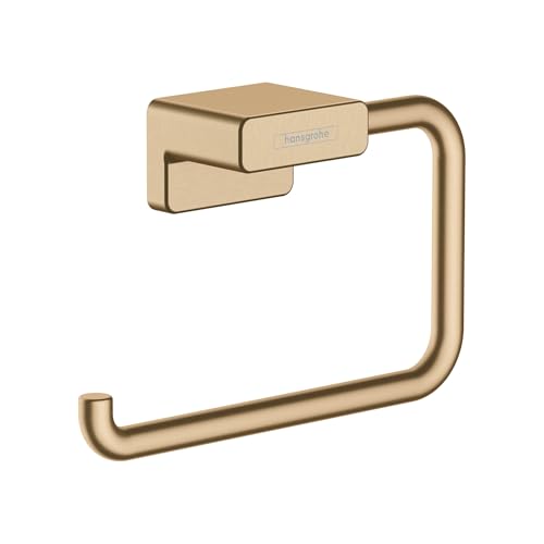 hansgrohe AddStoris Toilet Paper Holder without Cover in Brushed Bronze, 41771140 - color: Brushed Bronze