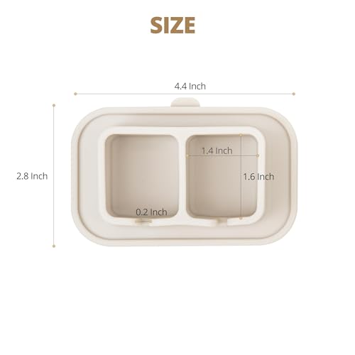 Silicone Suction Toothbrush Holder 2-Slot Wall Mounted Bathroom Organizer for Electric, Manual & Kids' Toothbrushes – Secure Suction Storage, Compact & Travel-Friendly – Sand Beige