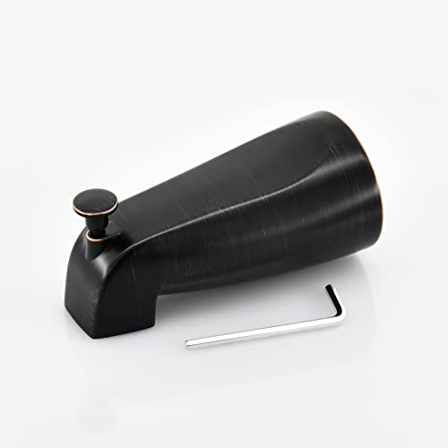 Slip Fit Tub Spout with Pull-Up Diverter for 1/2 inch Copper Tube, Oil-Rubbed Bronze - color: Oil Rubbed Bronze
