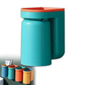 Toothbrush Holder Wall Mounted with Cup,2-in-1 Toothbrush Holders & Cups Set,Inverted Design for Easy Cleaning and draining,Stick-on Toothbrush Holder for Bathroom (Green) - color: Green