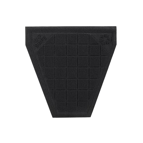 Guardian UPSAFEBLK Urinal Restroom Mat, Black, 20" x 20" | Case of 6 - color: Black, size: 20" x 20"