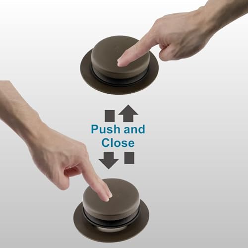WELSAN Tub Drain Kit Bathtub Drain with Overflow Tub Drain Stopper Bronze | Tip-Toe, Single Hole, Oil Rubber Bronze,.Coarse thread replacement trim kit, fits 1-3/8 inch or 1-1/2 inch bathtub drain, ORB - color: Bronze, style: 1 Hole
