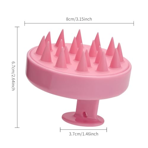 Hair Scalp Massager Shampoo Brush & Root Comb Applicator Bottle Set, Silicone Scalp Scrubber Hair Dye Bottle for Hair Care.