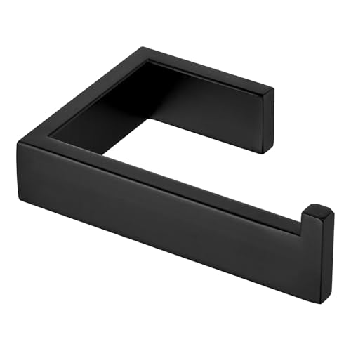 KOKOSIRI Black Toilet Paper Holder for Bathroom Tissue Paper Dispenser Toilet Roll Holder Hold Mega Rolls Wall Mounted Stainless Steel B2009BK - color: Matte Black