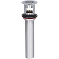 EZ-FLO 1-1/4 Inch x 8 Inch Replacement Bathroom Sink Grid Strainer, Chrome Plated, 35072