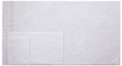 American Bath Towels 100% Cotton 6 Piece Turkish Towel Set, Ultra Soft Absorbent Bathroom Towels, 2 Bath Towel 2 Hand Towels 2 Washcloths, White - color: White, size: 6 Piece Towel Set XL