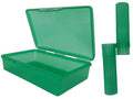 American Comb Green Toothbrush Covers & Soap Box Set - Matching Colors - Tooth Brush Cover Cap, Soap Dish Travel, Soap Dish Holder Travel - Plastic Portable Set with Cover - color: Green