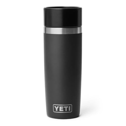 YETI Rambler 16 oz Travel Bottle, Stainless Steel, Vacuum Insulated with Leakproof Commuter Cap, Black - color: Black, size: 16 Ounces