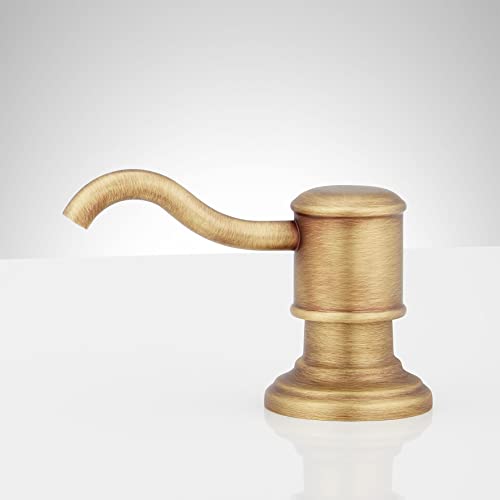 Signature Hardware 448559 Amberly Soap Dispenser - Polished Nickel - color: Polished Nickel