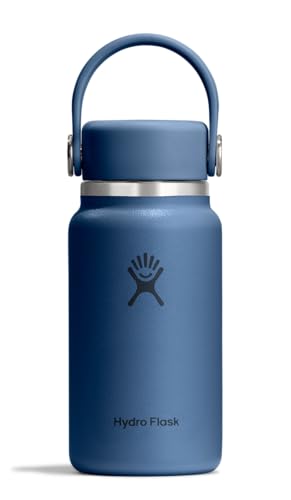 Hydro Flask Micro Bottle - Insulated Mini Leak Proof Flask for Purse or Pocket in 6.7 Oz Harbor Blue - color: HARBOR BLUE