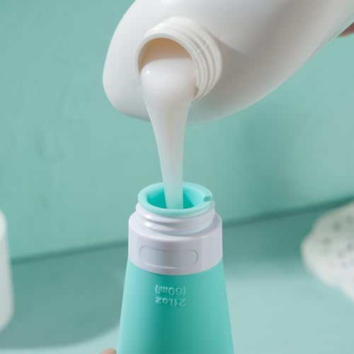 INSFIT Travel Bottles for Toiletries, TSA Approved 3oz Travel Size Containers, BPA Free Leak Proof Squeezable Silicone Tubes for Shampoo Conditioner Lotion Body Wash with Labels - color: #1 2oz, size: 2 Ounce