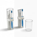 Toothbrush Travel Case, Travel Toothbrush Holder with Toothbrush Head Cover Cap for Travel, Business Trip, School, Camping, Home (Clear) - color: Clear