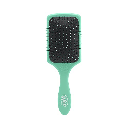 Wet Brush Paddle Detangler Hair Brush, Amazon Exclusive Aqua, Ultra-Soft IntelliFlex Bristles with AquaVent Design, Great For Treatment & Mask Application, Women, Men, Wet, Dry and Damaged Hair - color: Amazon Aqua, size: 1 Count (Pack of 1)