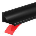 39Inch Shower Threshold Water Dam, Self-Adhesive Silicone Shower Barrier Water Stopper Shower Door Bottom Seal Strip Shower Splash Guard for Bathroom Kitchen Bathtub - color: Black, style: 39 inch