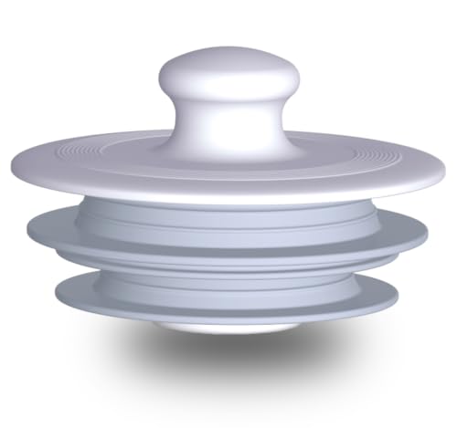 XAJOON Bathtub Drain Stopper,Drain Stopper,Silicone Stopper (Patented Design，Gray) - color: Gray, size: Large