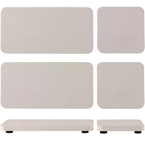 NiuYichee Set of 4 Diatomite Coasters, Quick-Drying Water Absorbing Stone Tray Bathroom & Kitchen Counter