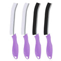 TQRR Toilet Brush, 4Pcs Bathroom Cleaning Brush, Toilet Scrubber, Deep Toilet Bowl Brush with Hanging Hole, Multifunctional Gap Cleaning Brush, Bristles for Kitchen Sinks, Tub,Shower (4, Purple) - color: Purple