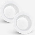 Retisee 2 Pcs Sink Strainer Stainless Steel Kitchen Sink Drain Strainer Basket Cover Mesh Hair Food Catcher, Large Wide Rim of 4.4 Diameter(Porcelain White) - color: Porcelain White