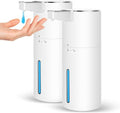 2 Pack Automatic Soap Dispenser: 13.52oz/400ml Wall Touchless Liquid - 4-Level Adjustable Modern Electric Hand Soap Dispenser - Kitchen Bathroom Kids Family White - color: 2 Pack White Liquid