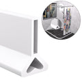 Water Dam for Sink Shower Tub Threshold Water Barrier Collapsible Water Stopper Barrier Water-Blocking Splash Guard Suitable (Heart - 1.97'' H - White, 78 Inch) - color: Heart - 1.97'' H - White, style: 78 Inch