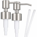 Stainless Steel Soap and Lotion Dispenser Pumps, Replacement for Your Bottles (Brushed Nickel, 2 Pack) - color: Brushed Nickel, size: 2 Pack