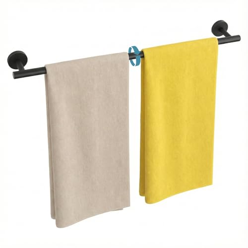 Towel Bar, 24 Inch Towel Racks for Bathroom Wall Mounted, SUS304 Stainless Steel Bathroom Towel Holder, Modern Home Decor Towel Rod and Kitchen Towel Shelf (Matte Black) - color: G-24 Matte Black