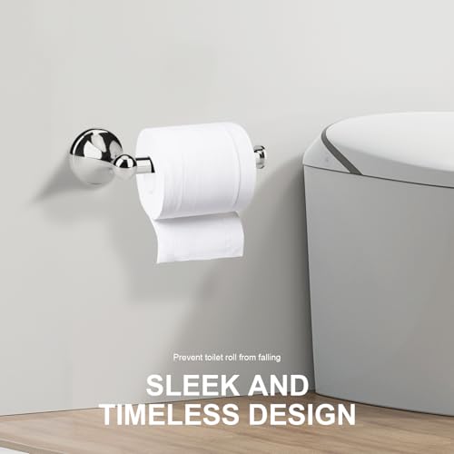 4 Piece Chrome Bathroom Hardware Accessories Set,Towel bar Set 23.6 Inch Towel Bar Set,Towel Rack Set,Bathroom Towel Holder Set - color: Chrome