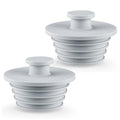 Aluvor Bathtub Stopper Drain Plug Bathroom Tub Plug Sink Stopper 2pcs | Silicone Bathtub Drain Plug Tub Drain Stopper Washbasin Stopper - color: Gray, size: Large