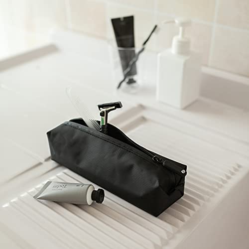 Comfyable Small Toiletry Bag for Men, Slim Mini Toothbrush Bag, Dopp Kit Bag - color: Dark Gray, size: Small