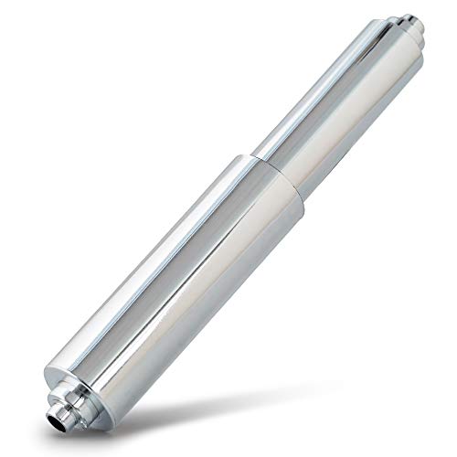 Universal Plastic Spring Loaded Toilet Paper Roll Holder Replacement, Chrome (1, Chrome) - color: Chrome
