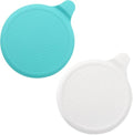 (2 Pack) Silicone Bathtub Stopper, 6" Extra Large Silicone Drain Plug, Universal Shower Drain Tub Stopper for Kitchen Gadgets Bathroom, Blue+White - color: Blue+white