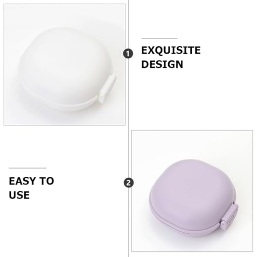 NUOBESTY Travel Soap Case Box with Lid 5pcs Set Plastic Leakproof Portable Soap Holder for Camping Bathroom Gym Shower Use Random Color