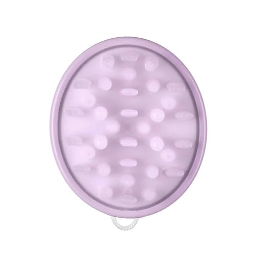 Conair Scalp Care Shampoo Brush, Scalp Massager with Triple-Action Bristles, Deep Cleansing & Exfoliating, Stimulates Circulation for Healthy Hair, Ergonomic Grip, Shower-Friendly, Purple, 1 Count