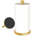 VEHHE Paper Towel Holder Countertop, Weighted Non-Slip Base, Stainless Steel Paper Towel Holder for Kitchen Bathroom (Gold) - color: Eva Pad Base | Gold