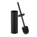 Toilet Brush and Holder Set Premium Material Toilet Bowl Cleaner Free Standing Toilet Bowl Brush and Holder - color: Matte Black