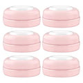 Maymom Screw Lids Aka Travel Caps with Rewritable Sealing Disc Compatible with Avent, Maymom Wide Mouth Bottles; Cap Replace Avent Natural Bottle Sealing Ring and Sealing Disc, 6pcs. (Pink) - color: Pink