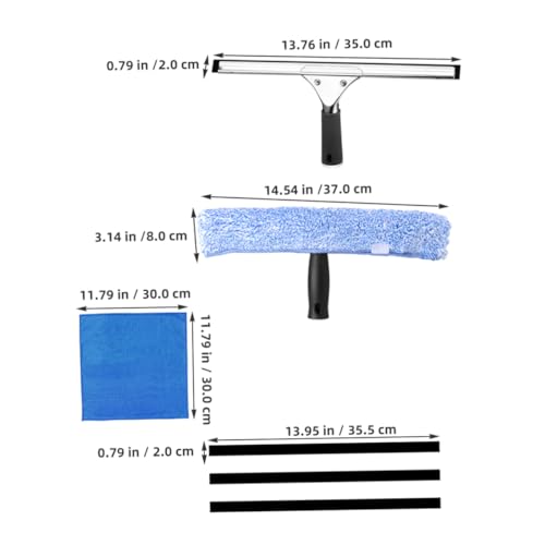 VALICLUD 1 Set Glass Wiper: Window Squeegee and Scrubber for Mirrors Windshields Bathroom Shower Doors - Window Cleaning Tools for Home Office Hotel