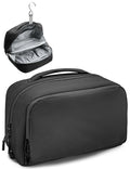 Large Hanging Travel Toiletry Bag for Men Women, Water-resistant Dopp Kit | 6L Large Capacity Wide Open Cosmetic Makeup Bag Bathroom Shower Bags for Toiletries, Grooming, Shaving Organizer Bag - color: Black