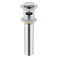 CREA Bathroom Sink Drain Chrome, Sink Stopper Pop Up Drain for Bathroom Vanity Kitchen Sink with Overflow - color: Chrome