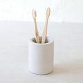 Selegna Drying Stone Toothbrush Holder, Diatomite Toothbrush Holders for Bathroom, Quick Drying Electric Toothbrush & Toothpaste Holder Cup, Diatomaceous Earth Bathroom Sink Organizer (Light Grey) - color: Light Grey