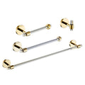 Bathroom Hardware Set Acrylic Gold - Bathroom Accessories Set Towel Bar Towel Rack Set - Wall Mounted Bath Towel Holder Toilet Paper Holder Set 4 Pieces SHUNLI - size: 4-Piece (60cm Towel Bar)