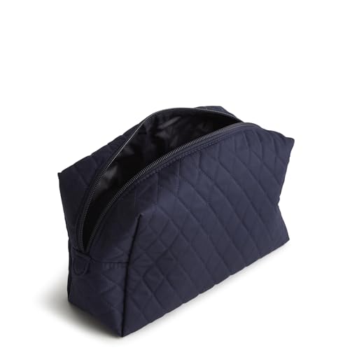 Vera Bradley Premium Cotton Large Cosmetic Makeup Bag - color: Peacoat