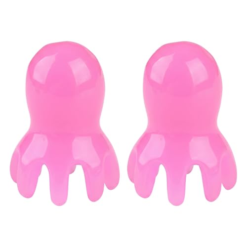 NIIIYTYB 2Pcs Head Massage Tools Scalp Massager and Scraper for Deep Relaxation Acupressure Massager Japanese Spa Hair Care Tool for Home Office Travel Rose Pink - color: Rose Pink