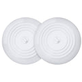 VIGOR PATH Set of 2 Silicone Tub Stoppers - 5.9 Inches Sink Stoppers - Flat Bathtub Drain Covers, Hair Catchers and Suction Bathtub Plugs for Kitchen, Bathroom and Laundry (White) - color: White